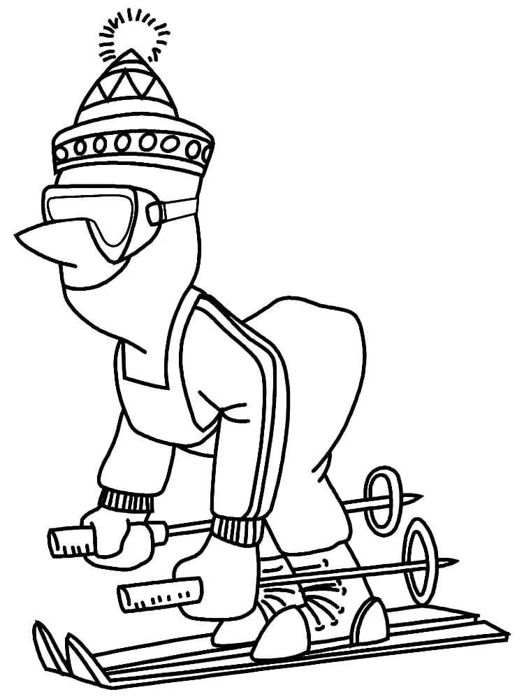 Skiing Ausmalbilder 70