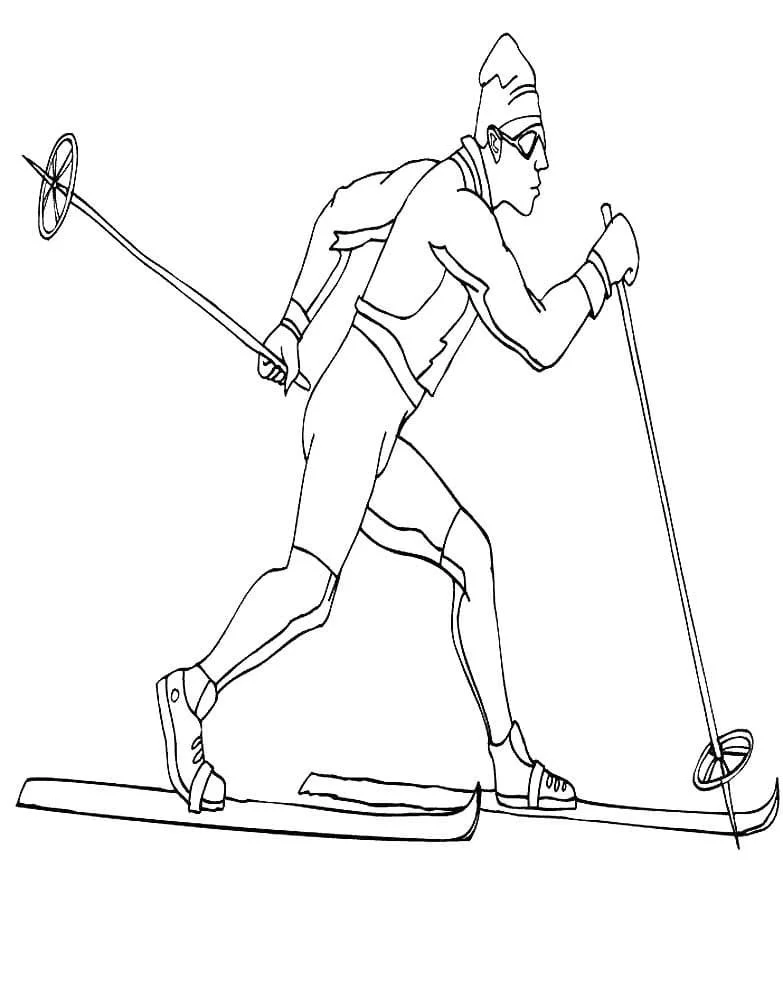 Skiing Ausmalbilder 75