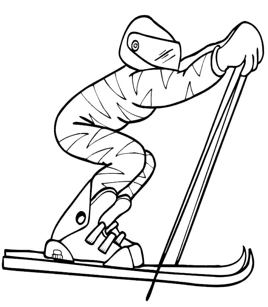Skiing Ausmalbilder 76
