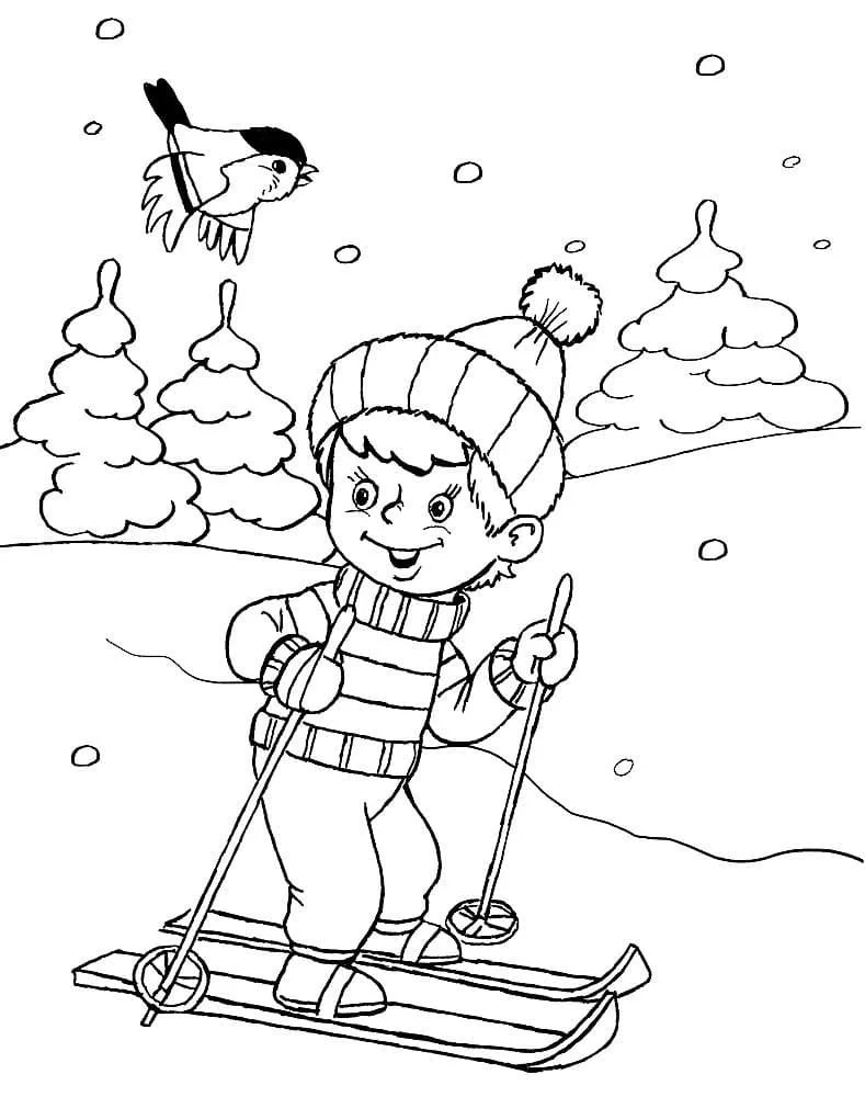 Skiing Ausmalbilder 78