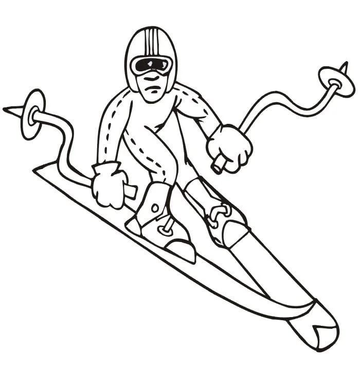 Skiing Ausmalbilder 82