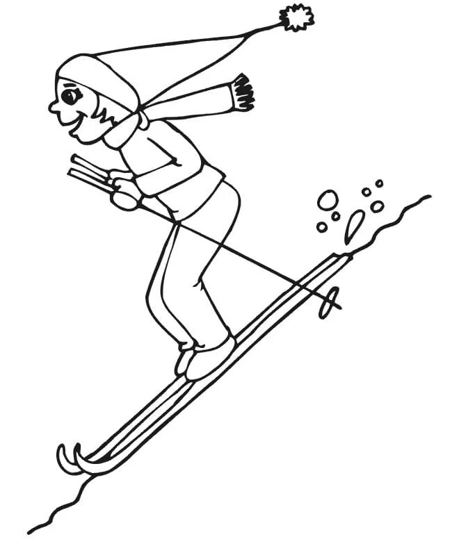 Skiing Ausmalbilder 83
