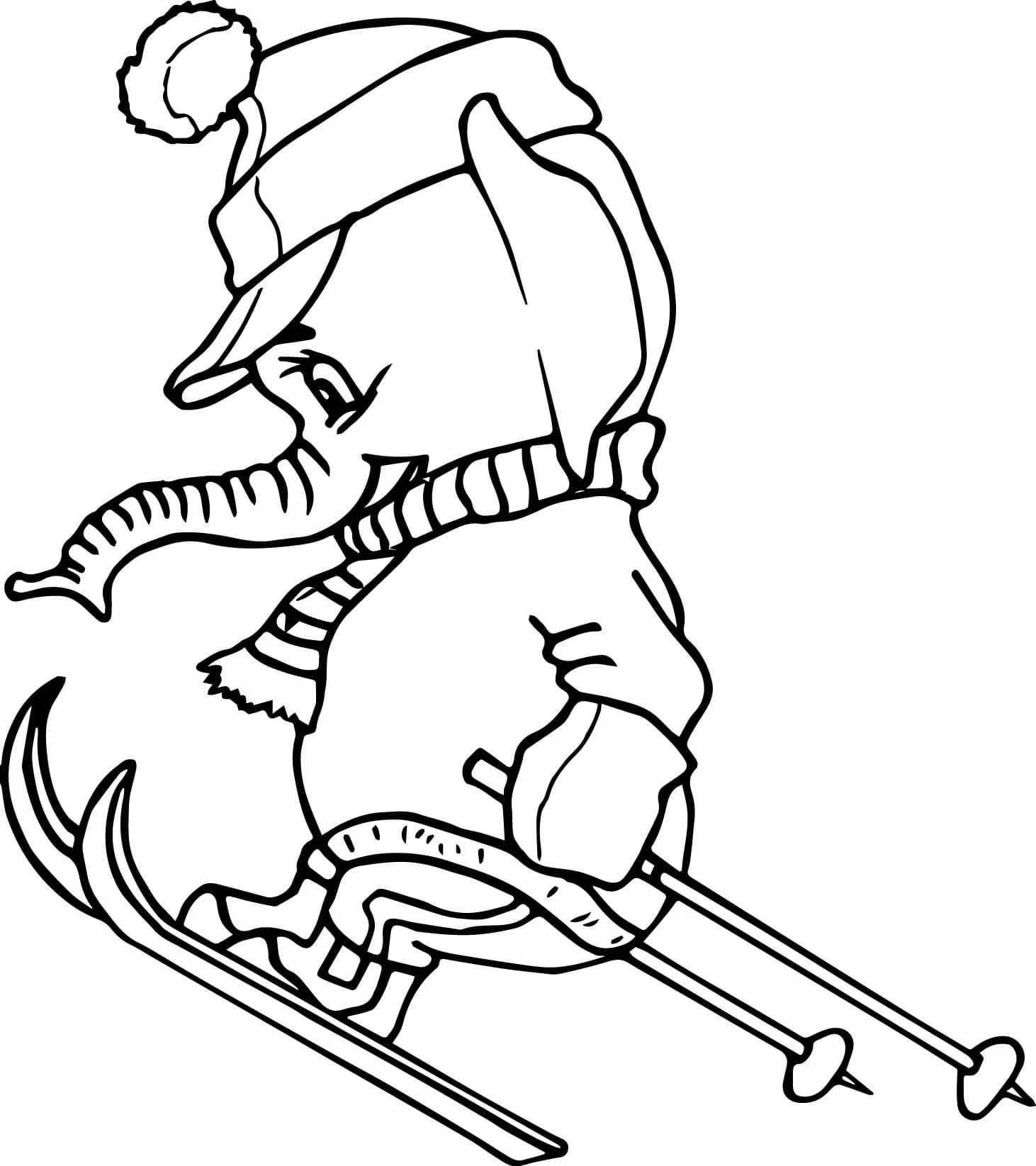 Skiing Ausmalbilder 85