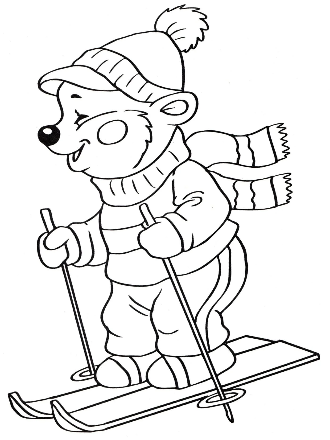 Skiing Ausmalbilder 95