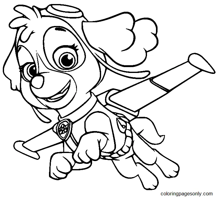 Skye Paw Patrol Ausmalbilder 7
