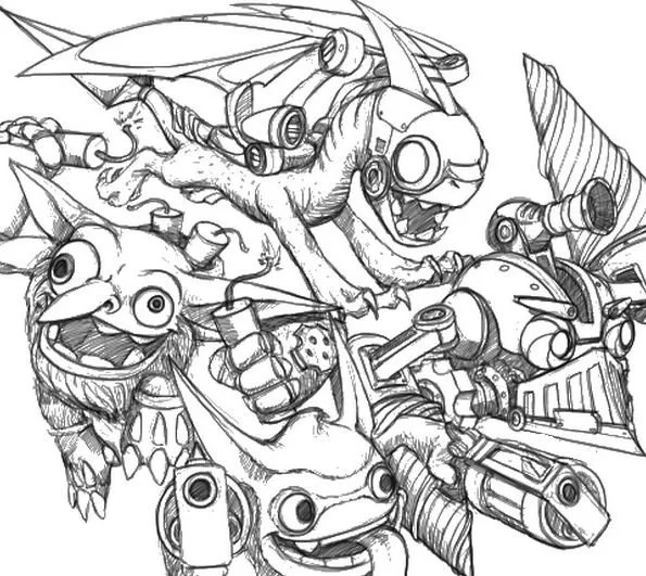 Skylanders Coloring Pages 135