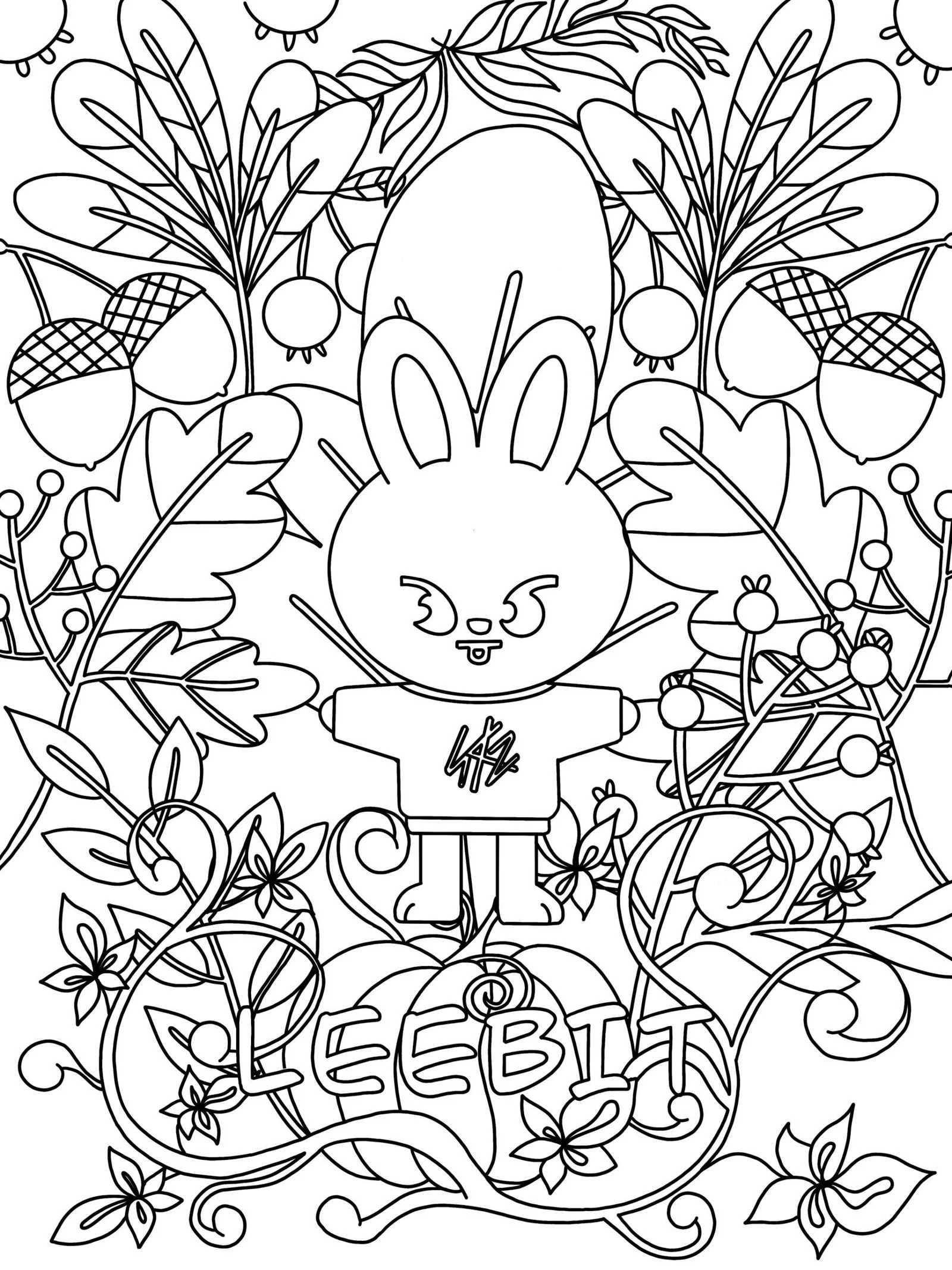 Skzoo Para Colorir
