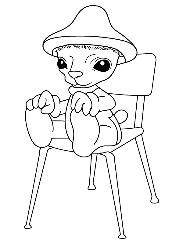 Smurf Cat Para Colorear
