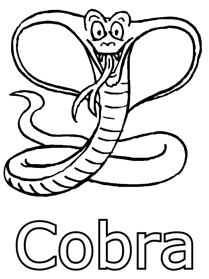 Desenhos de Cobra Para Colorir 69