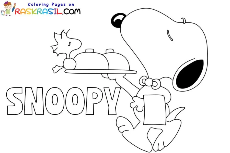 Snoopy Ausmalbilder 1