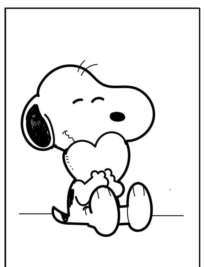 Snoopy Coloring Pages 107