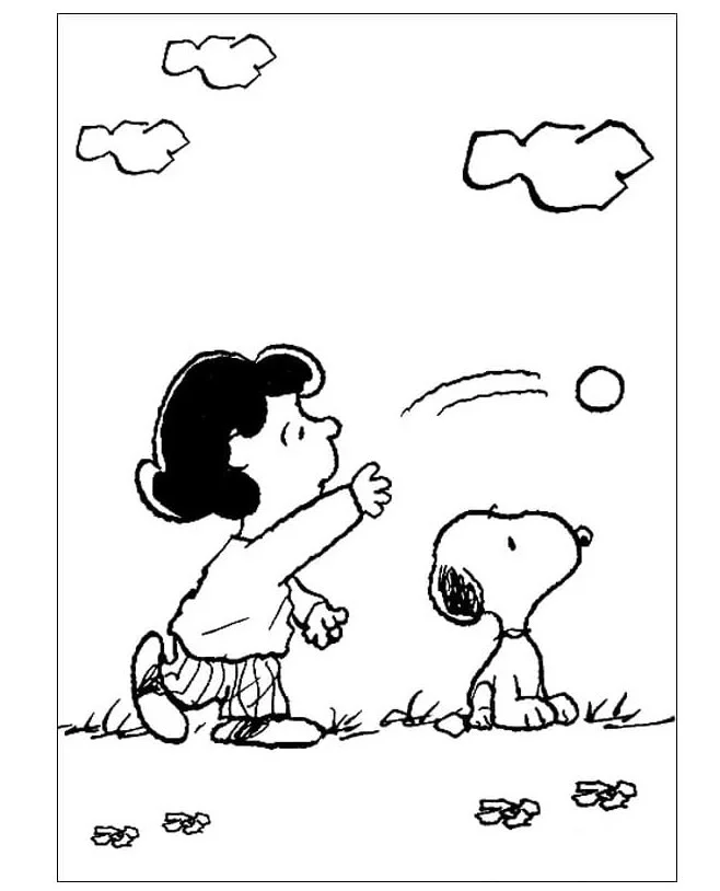 Snoopy Coloring Pages