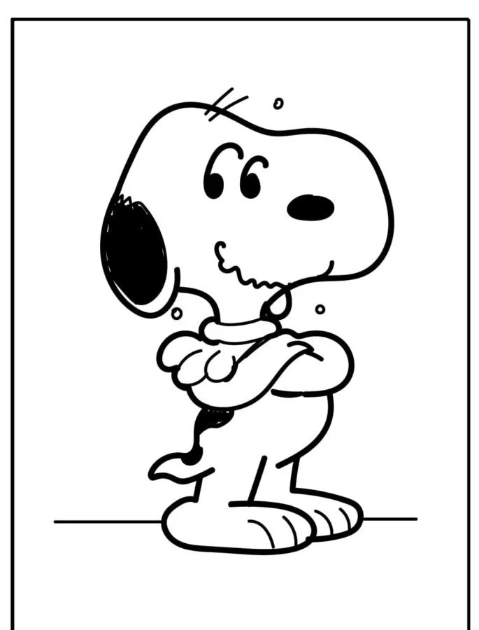Snoopy Coloring Pages 16