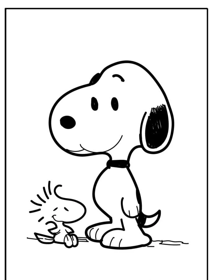 Snoopy Ausmalbilder 17