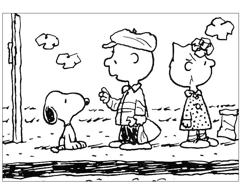 Snoopy Coloring Pages 31