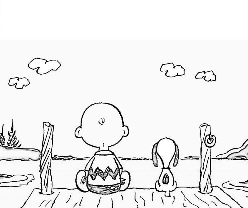 Desenhos de Snoopy Para Colorir 49