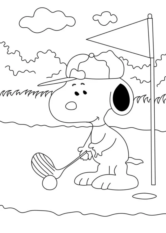 Snoopy Para Colorear 60
