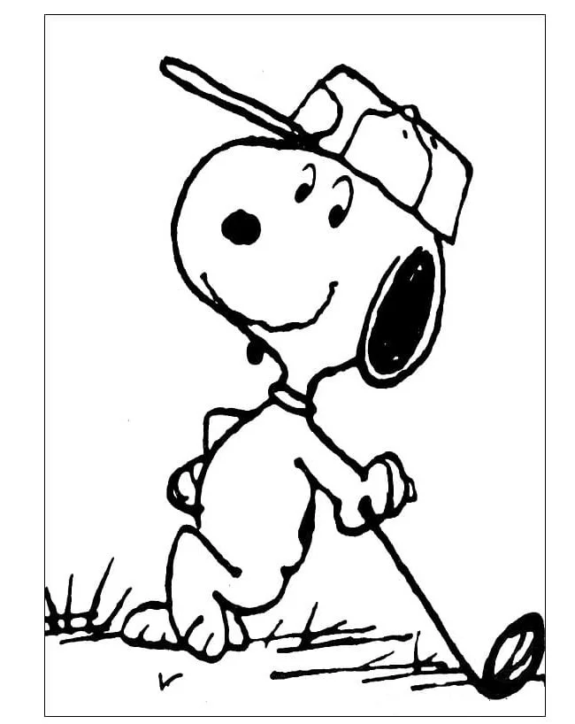 Snoopy Ausmalbilder 91