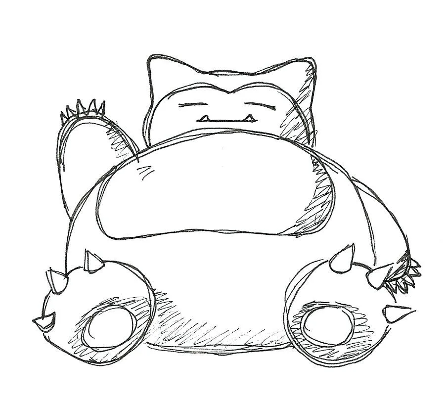 Snorlax Ausmalbilder