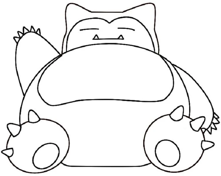 Snorlax Ausmalbilder 2