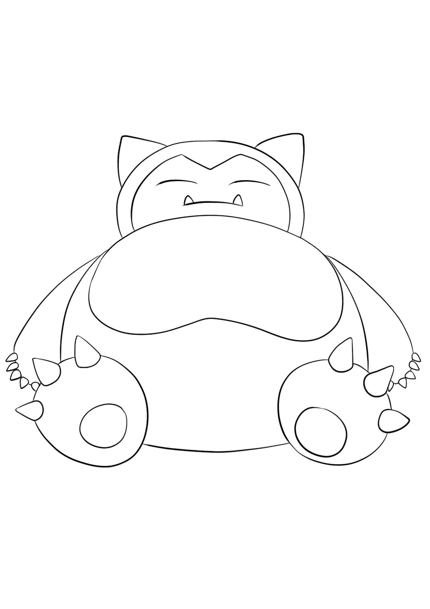 Snorlax Coloring Pages 4