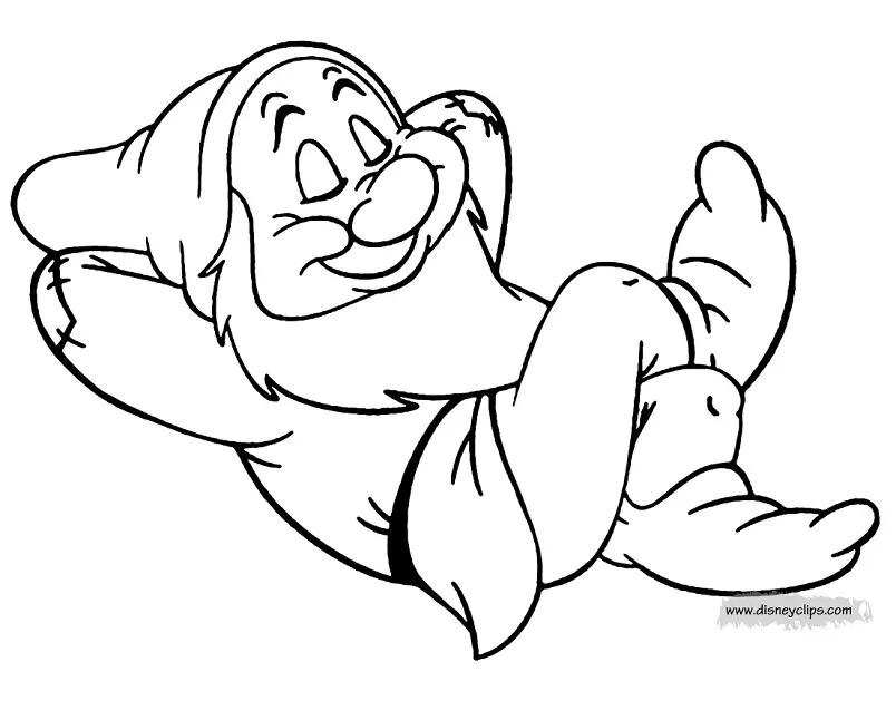 Snow White and the Seven Dwarfs Coloring Pages 10