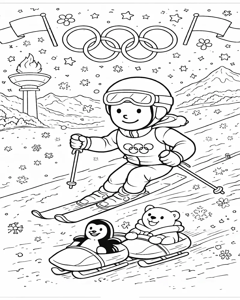 Snowboarding Coloring Pages 6