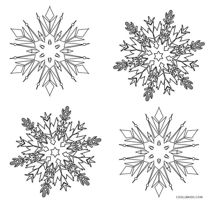 Desenhos de Floco de Neve Para Colorir 11