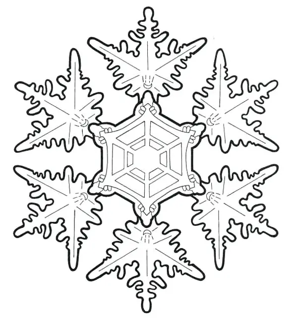 Desenhos de Floco de Neve Para Colorir 13