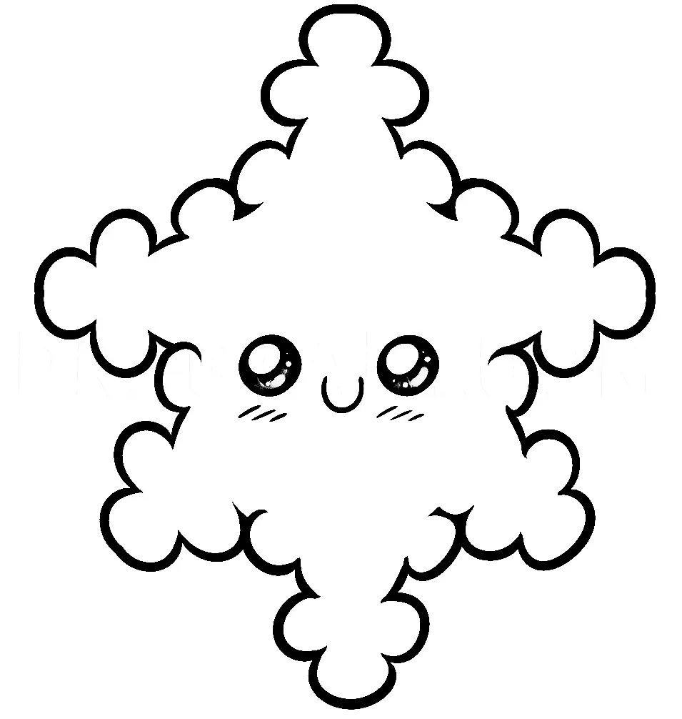Desenhos de Floco de Neve Para Colorir 28