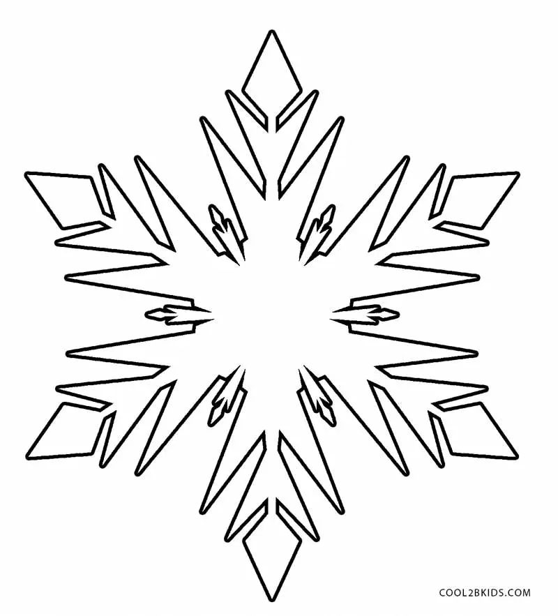 Desenhos de Floco de Neve Para Colorir 45