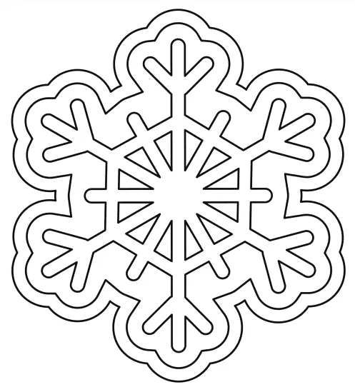 Desenhos de Floco de Neve Para Colorir 50