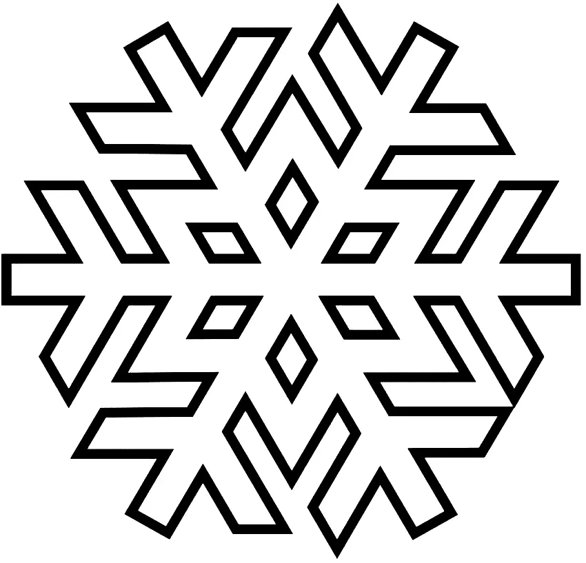 Desenhos de Floco de Neve Para Colorir 51