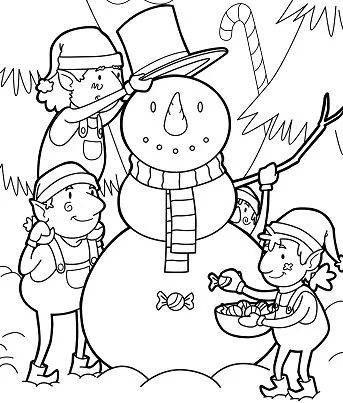 Schneemann Ausmalbilder 12