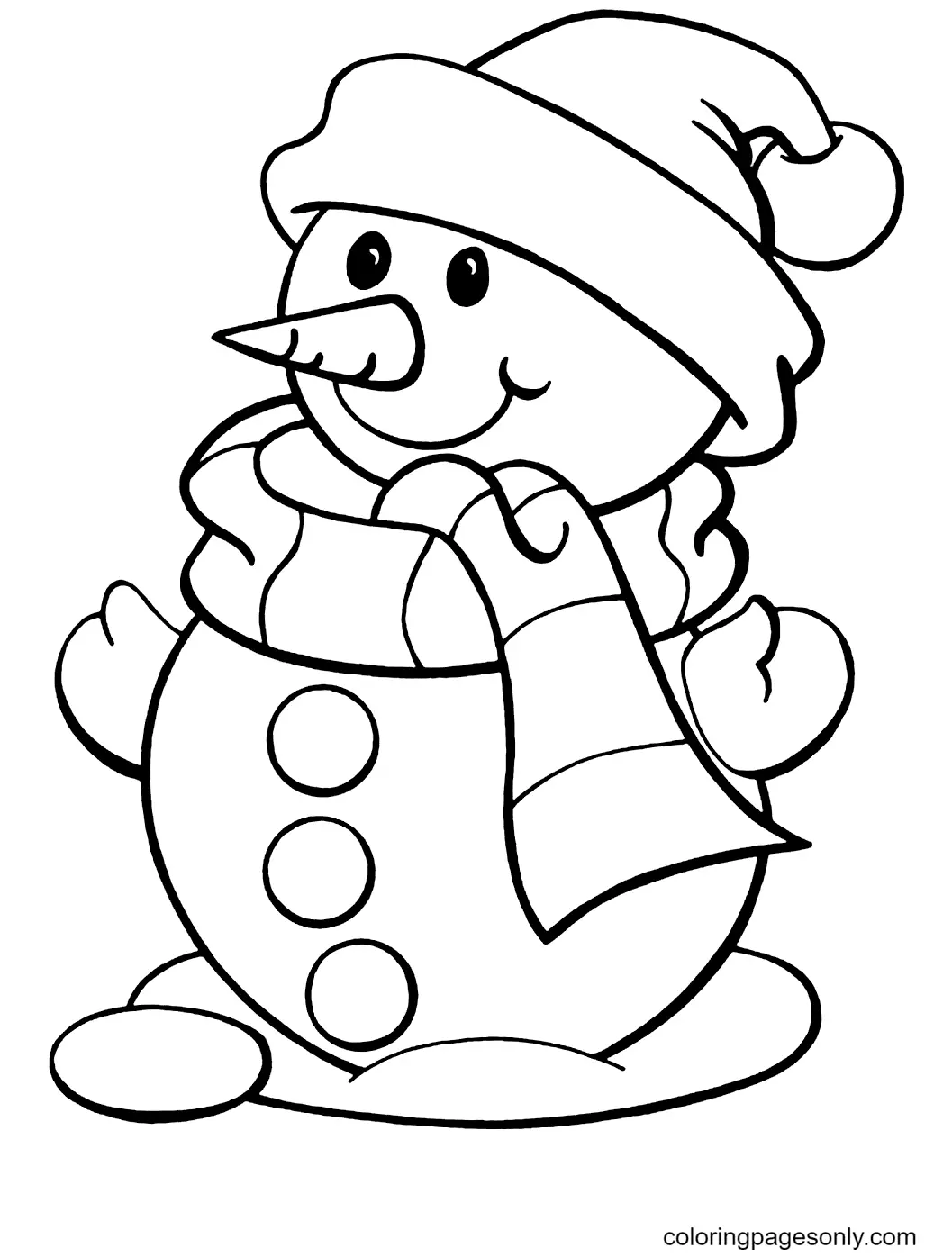 Snowman Coloring Pages 2