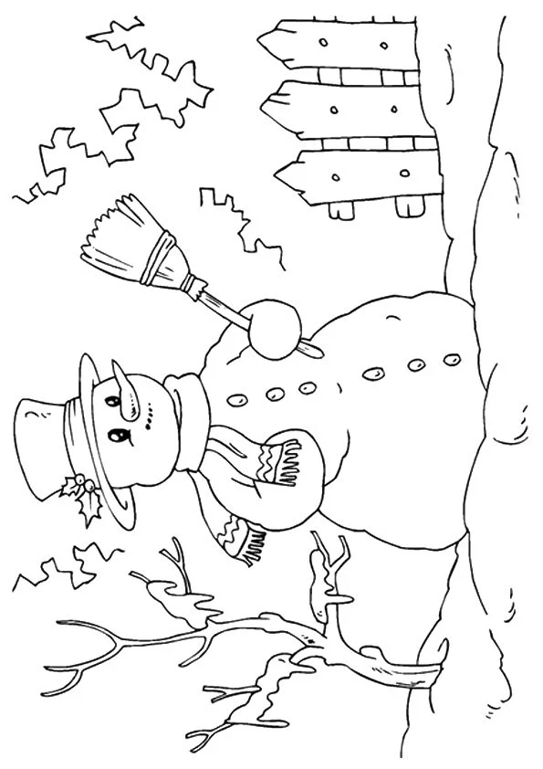 Schneemann Ausmalbilder 28