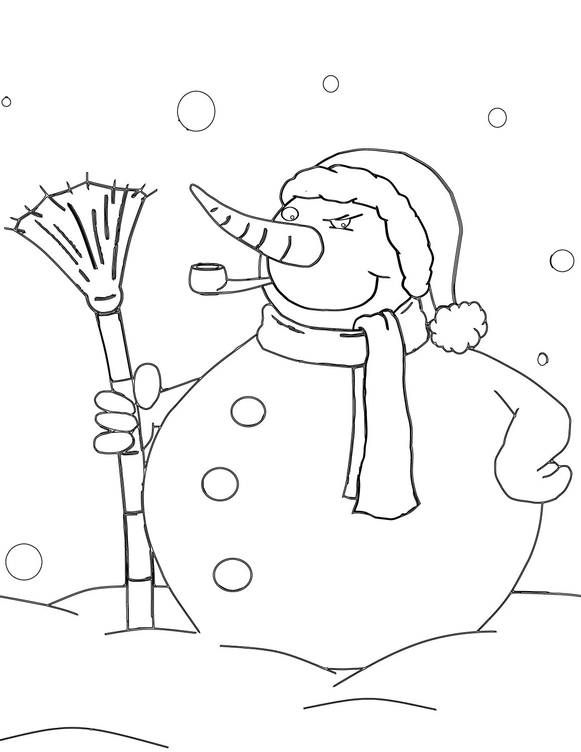 Snowman Coloring Pages 30