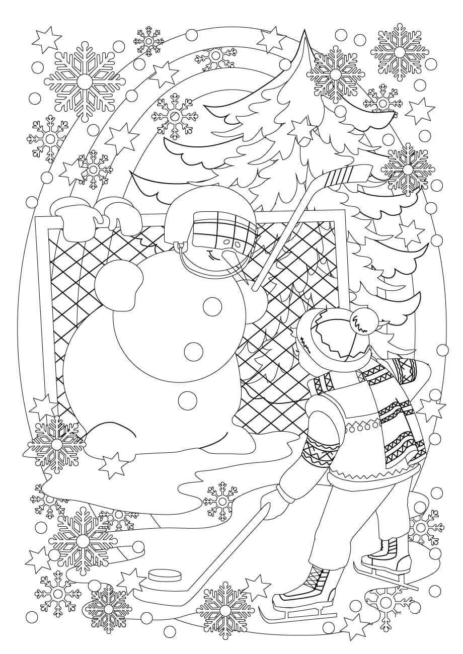 Snowman Coloring Pages 33