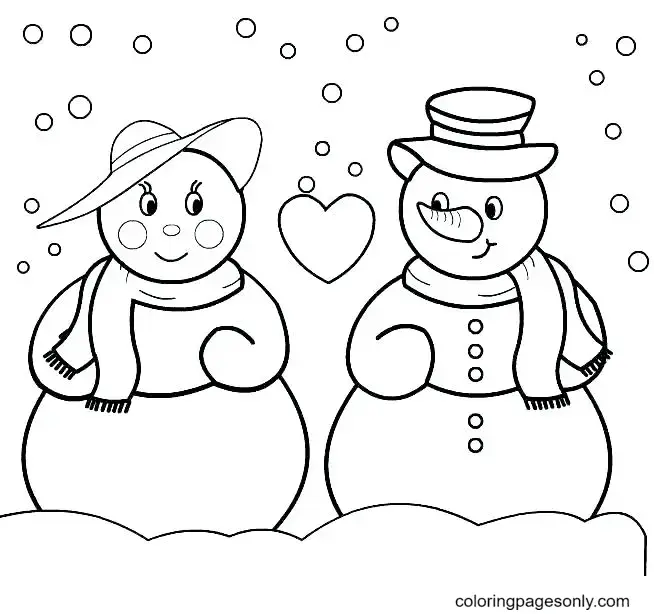 Snowman Coloring Pages 47