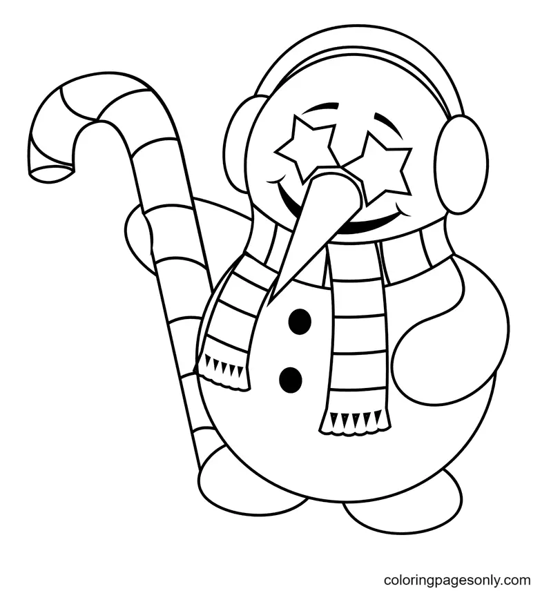 Snowman Coloring Pages 6