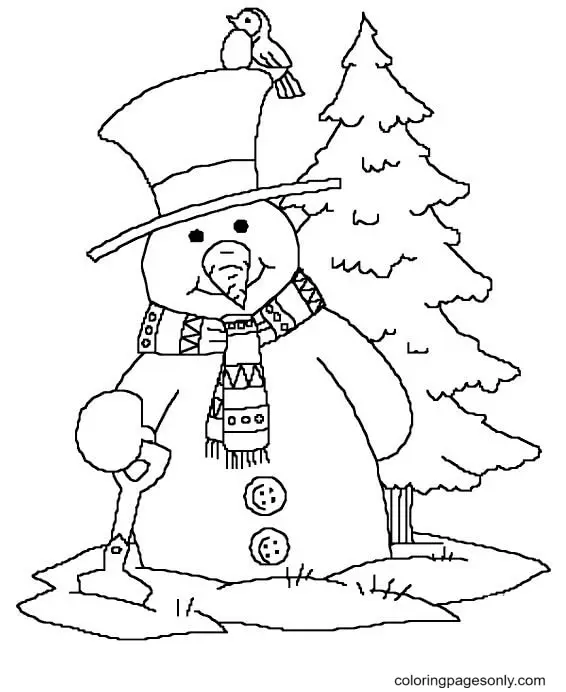 Desenhos de Boneco de Neve Para Colorir 64