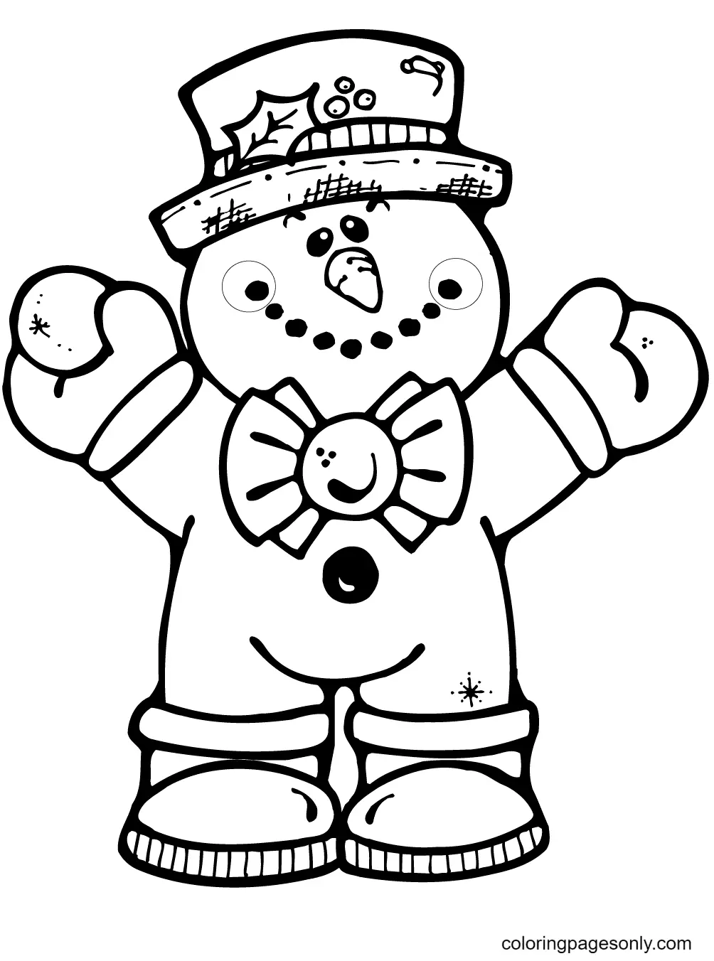 Desenhos de Boneco de Neve Para Colorir 71