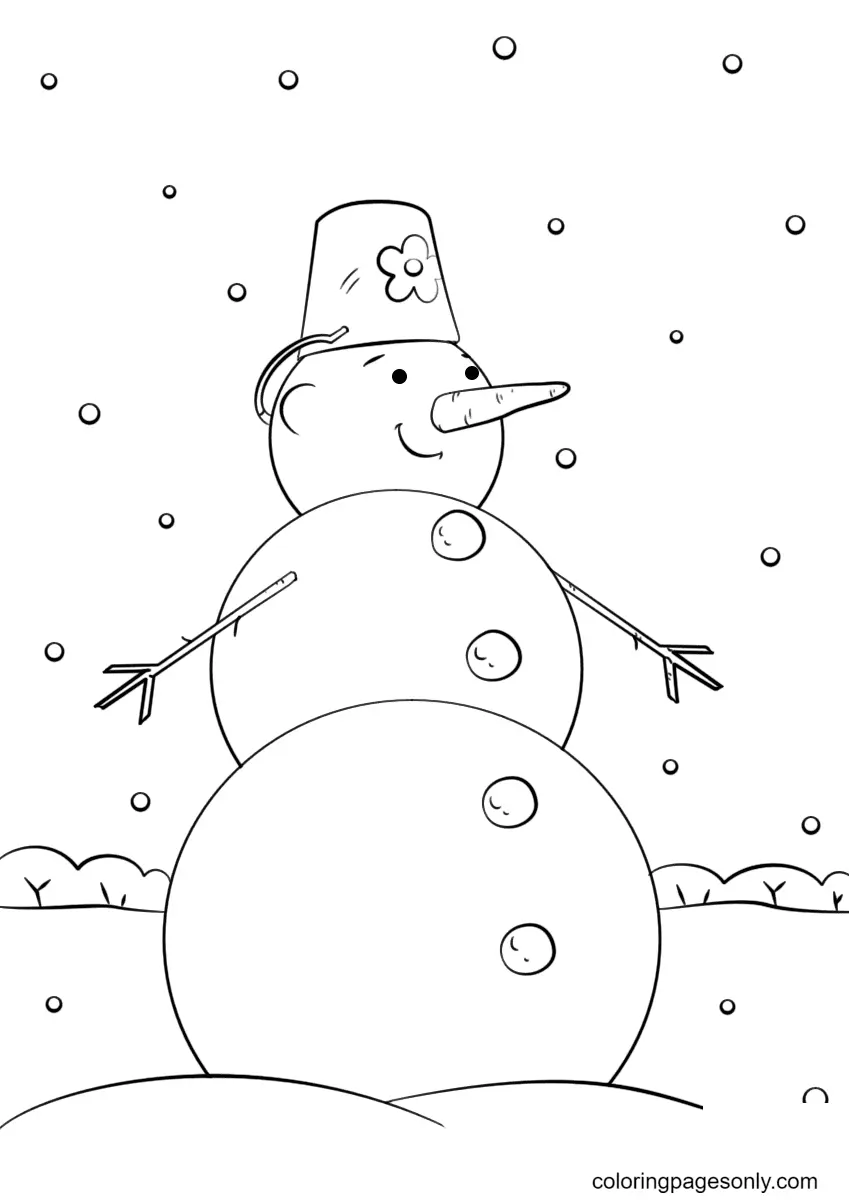 Snowman Coloring Pages 75