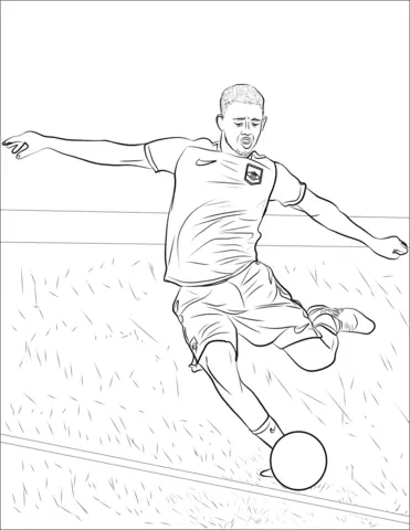 Soccer Players Coloring Pages 102