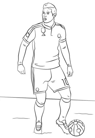 Soccer Players Coloring Pages 133
