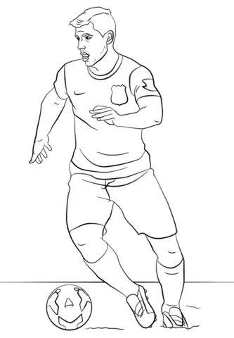 Soccer Players Coloring Pages 89