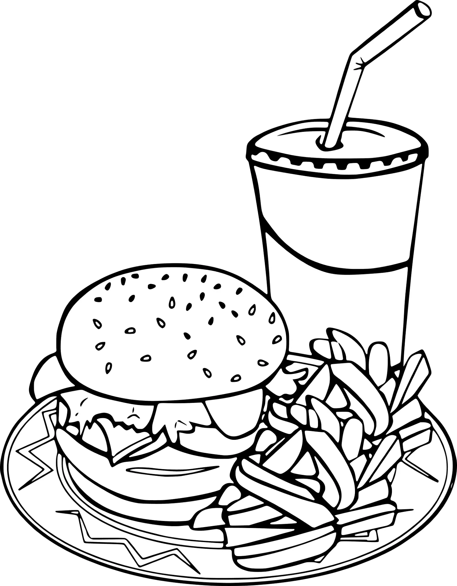 Soda Coloring Pages
