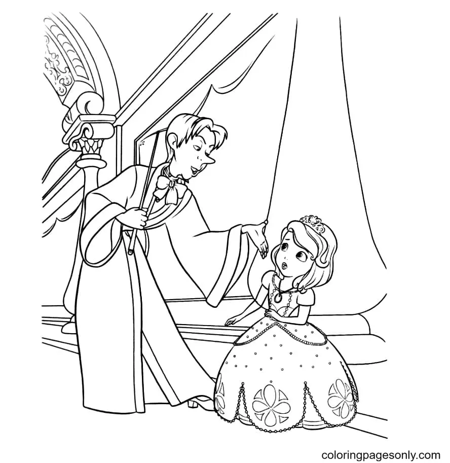 Sofia The First Coloring Pages 56
