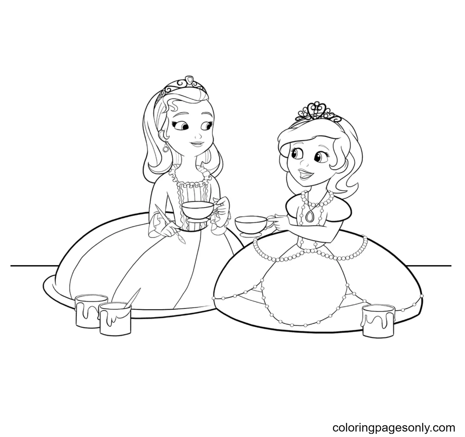 Desenhos de Princesinha Sofia Para Colorir 57