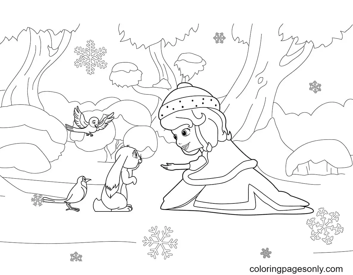 Desenhos de Princesinha Sofia Para Colorir 67
